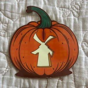Orange Dutch Bros Pumpkin Sticker